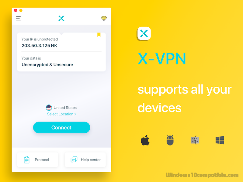 X-VPN for Windows - Unlimited Free Proxy 17.0 Screenshot